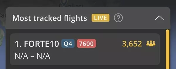 Скриншот страницы сайта flightradar24. 19 октября 2023 Скриншот страницы сайта flightradar24. 19 октября 2023