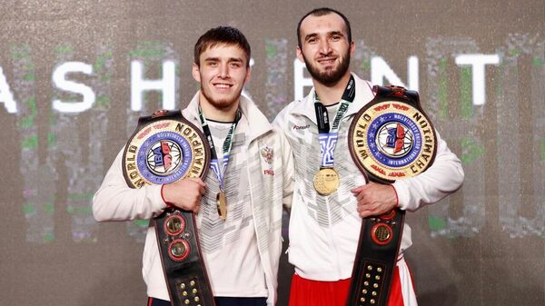 Чемпионы мира 2023 по боксу Атаев и Гаджимагомедов
