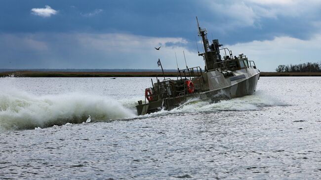 Патрульный катер ВМФ России в Балтийском море