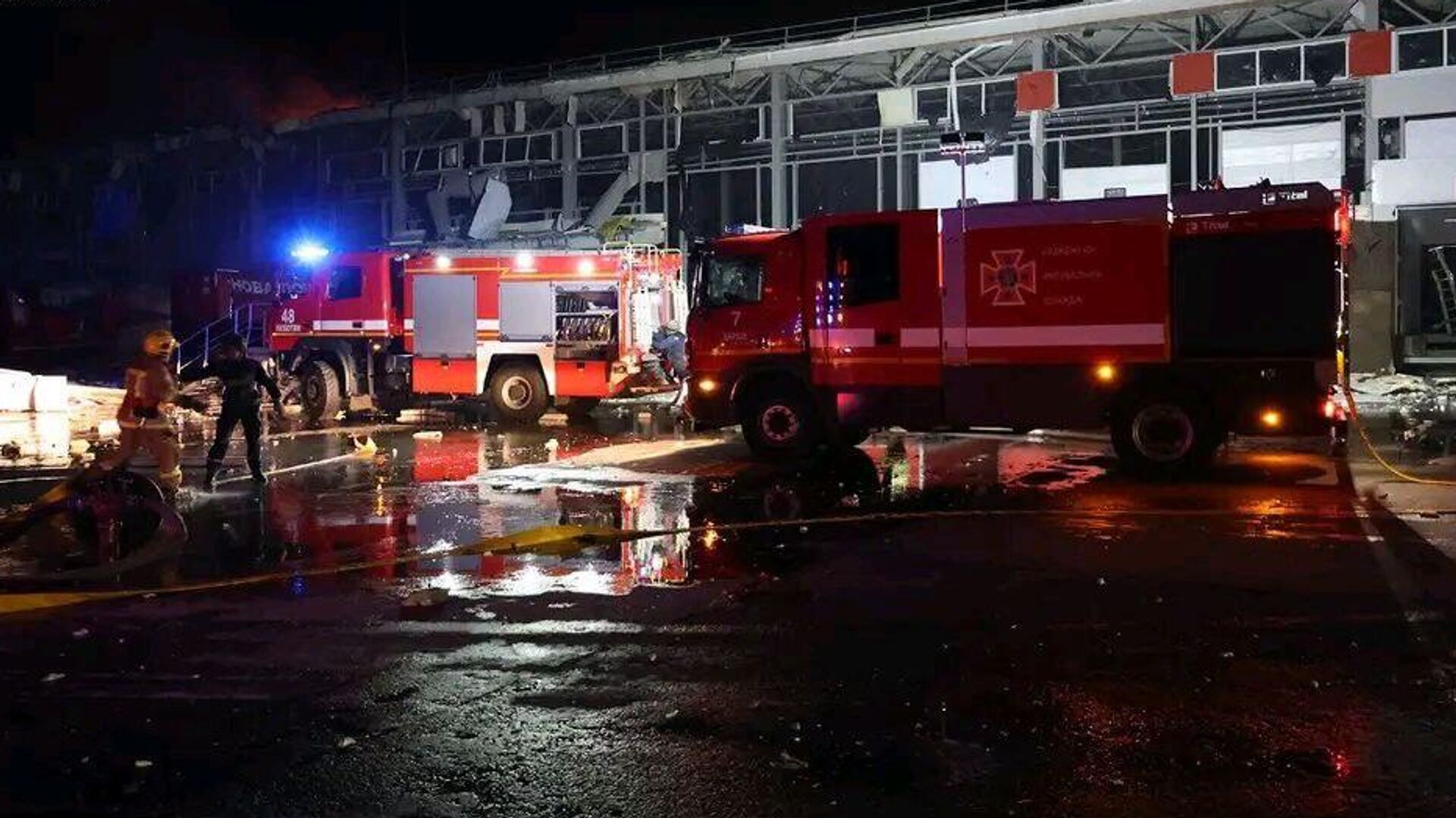 Пожар в почтовом отделении в Харьковской области. 22 октября 20231