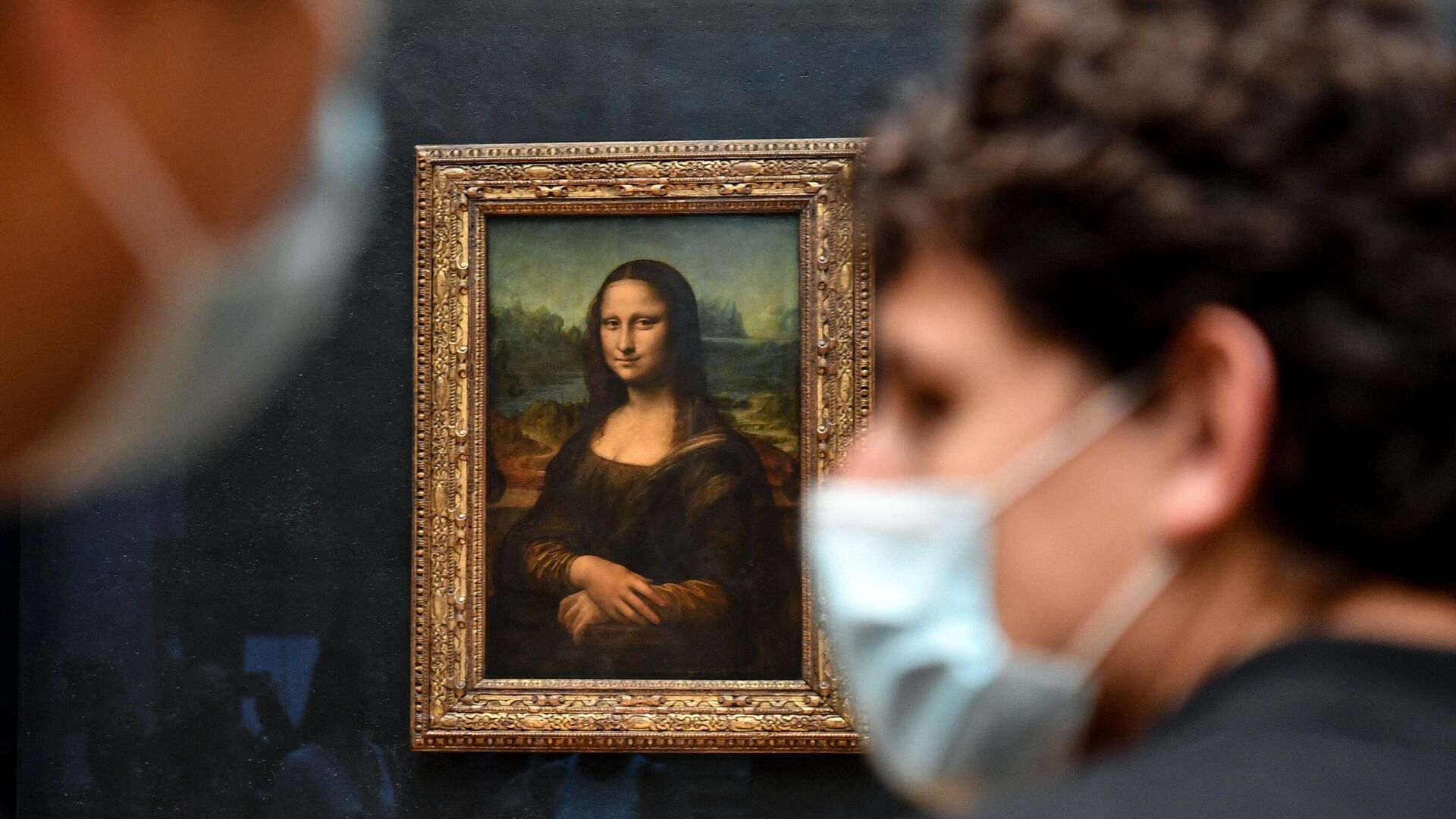 Посетители возле картины итальянского художника Леонардо да Винчи Мона Лиза в Лувре Посетители возле картины итальянского художника Леонардо да Винчи Мона Лиза в Лувре - РИА Новости, 1920, 05.11.2025