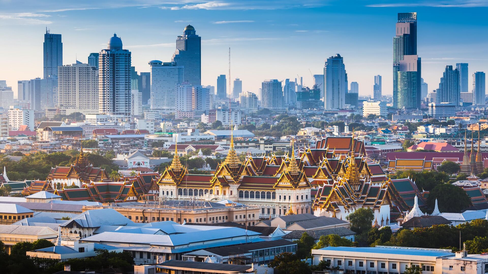 Вид на Большой дворец в Бангкоке, Таиланд - РИА Новости, 1920, 02.01.2024
