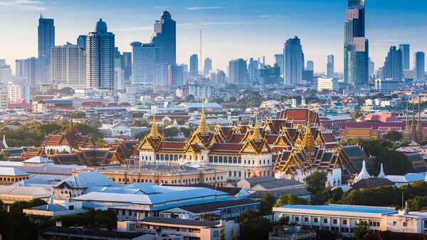 Вид на Большой дворец в Бангкоке, Таиланд