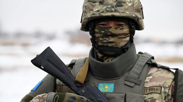 Военнослужащий миротворческих сил Казахстана