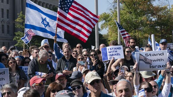 Акция в поддержку Израиля в Вашингтоне