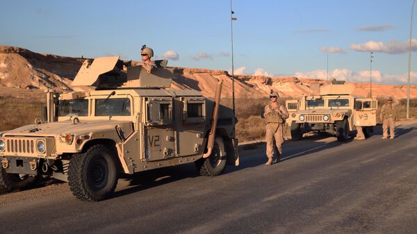 Американские военные на авиабазе в Ираке