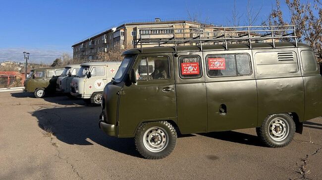 Автомобиль УАЗ для бойцов СВО от ветслужбы Бурятии