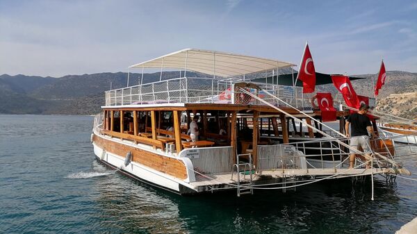 Прогулка на яхте в Турции