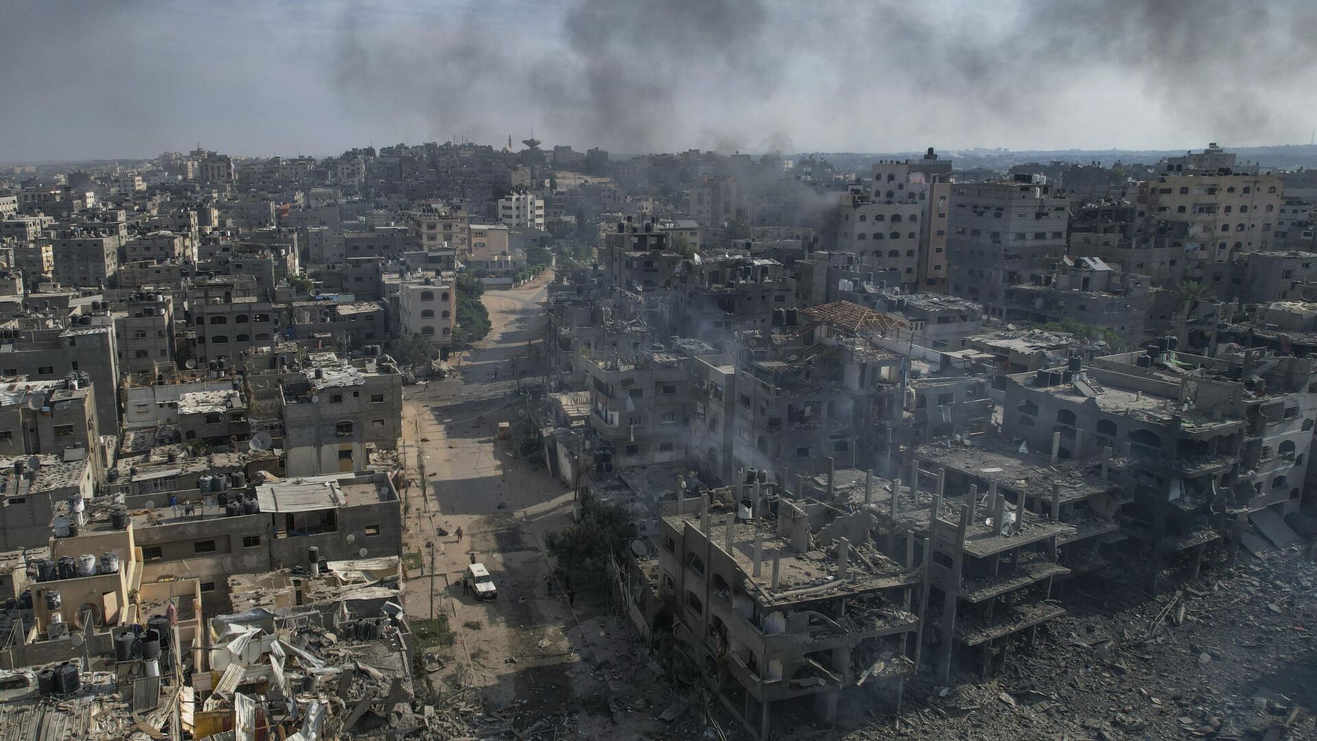 Κτίρια που καταστράφηκαν από ισραηλινές αεροπορικές επιδρομές - RIA Novosti, 1920, 11/06/2023