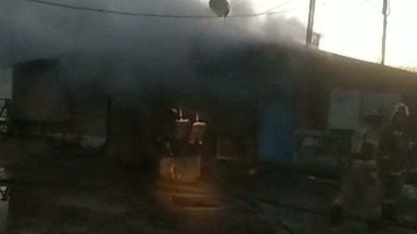 Пожар на животноводческой ферме в Челябинской области. 1 ноября 2023