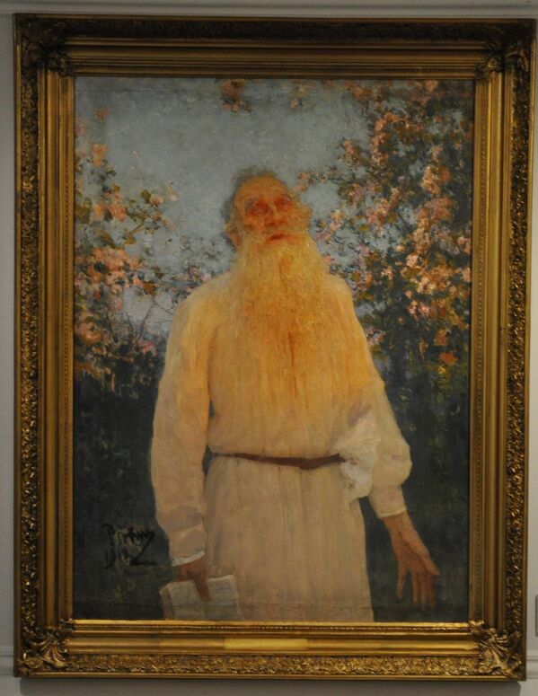 И.Е. Репин Толстой по ту сторону жизни, 1912 г.