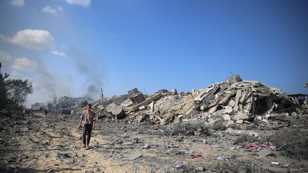 Последствия обстрелов сектора Газа со стороны Израиля