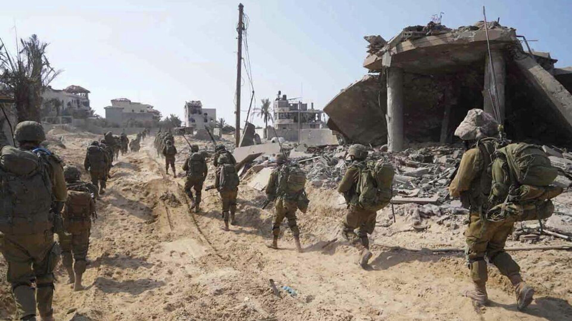 Израильские военные на территории сектора Газа - РИА Новости, 1920, 08.11.2023