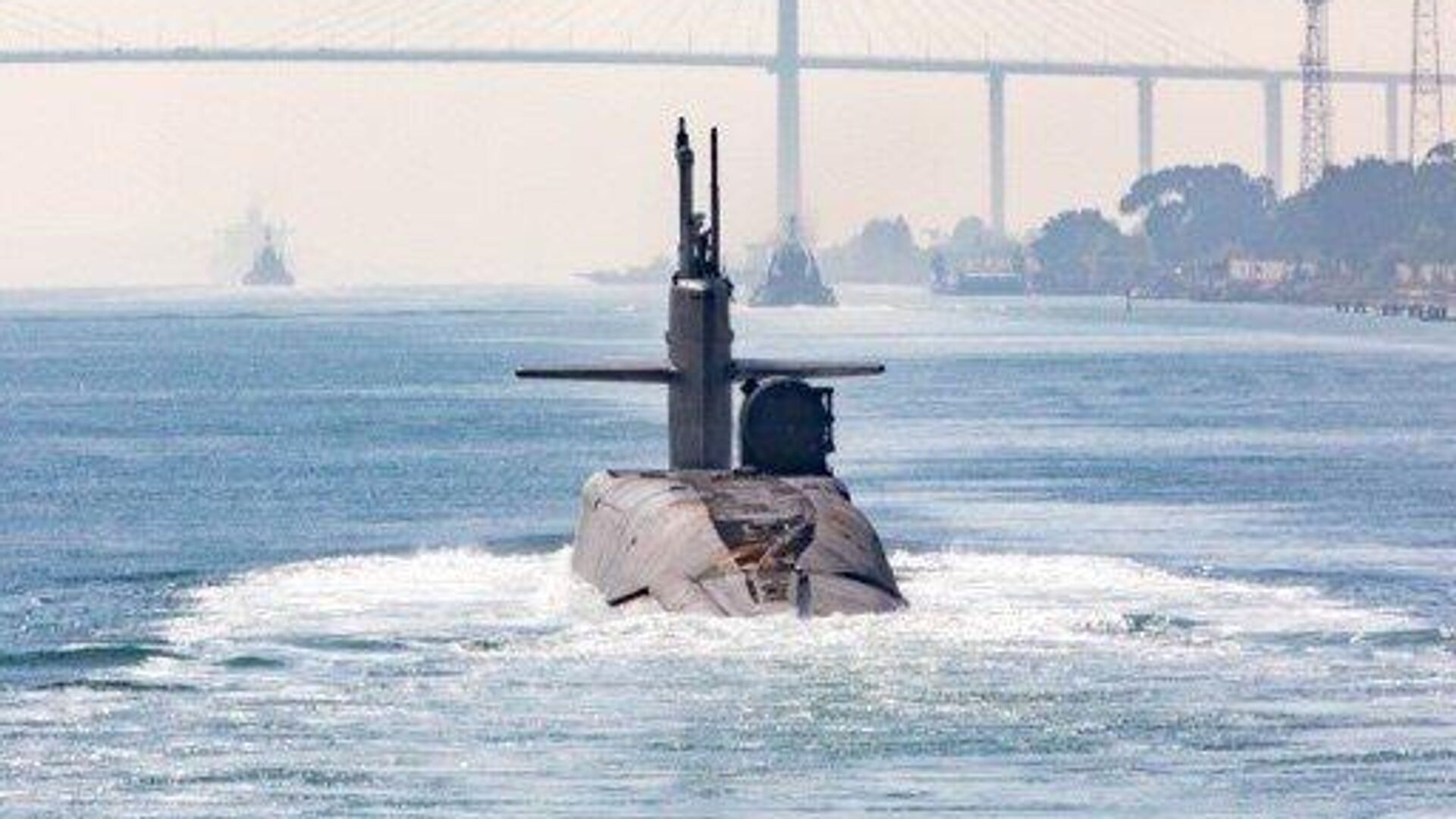 Американская подводная лодка класса Огайо прибывает в зону ответственности Центрального командования США на Ближний Восток. 5 ноября 2023 - РИА Новости, 1920, 06.11.2023