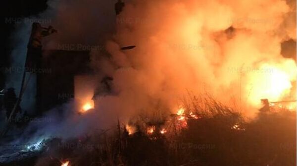 Пожар в частном жилом доме в Зиминском районе Иркутской области
