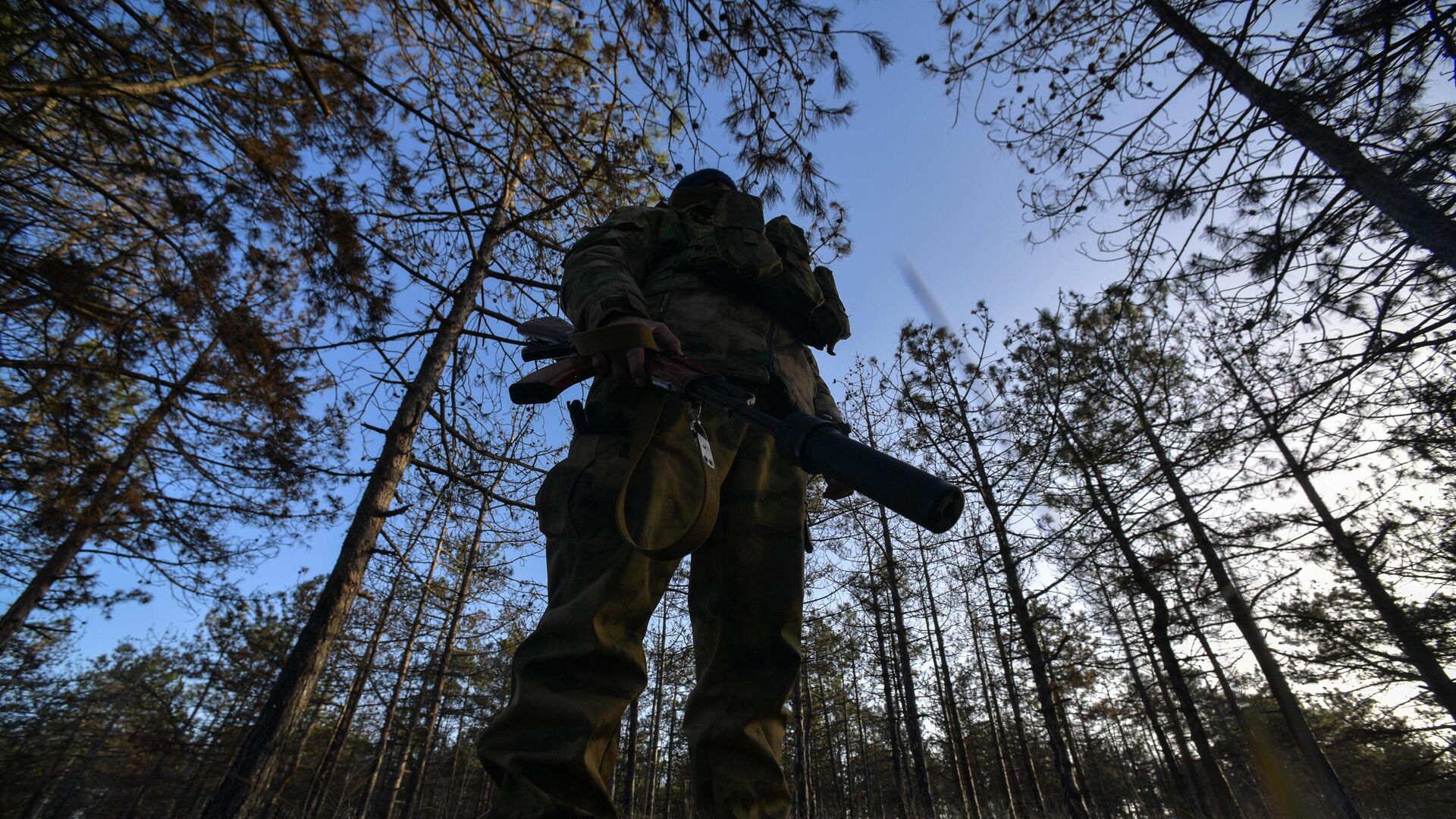 Военнослужащий казачьего батальона Терек на боевой позиции в районе Кинбурнской косы - РИА Новости, 1920, 10.11.2023