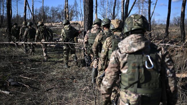 Военнослужащие ВС РФ в зоне проведения спецоперации