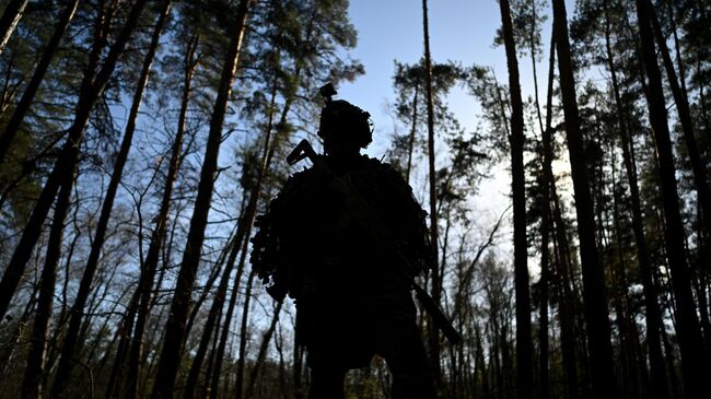 Военнослужащий ВС России в зоне проведения спецоперации