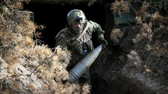 Военнослужащий ВС РФ в зоне проведения спецоперации