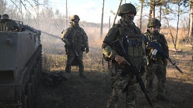 Российские военные в зоне проведения спецоперации. Архивное фото