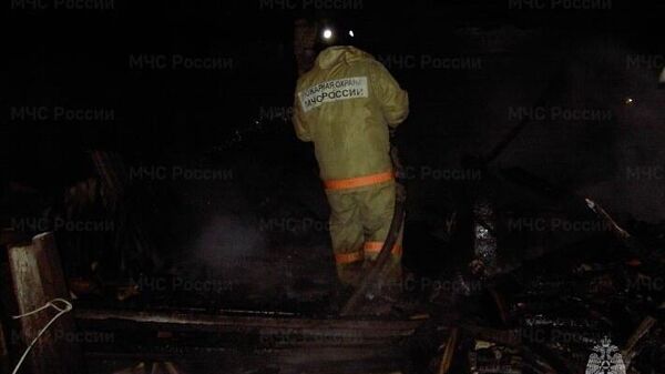 Место пожара в одном из зданий в Котовске Тамбовской области. 11 ноября 2023