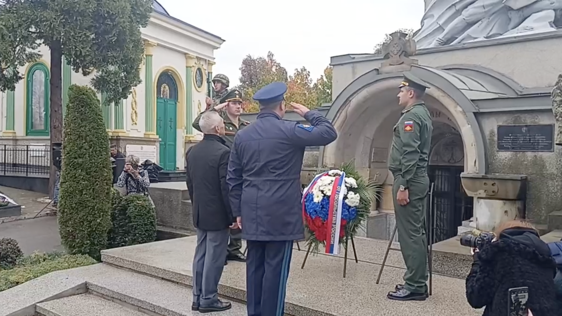 Возложение венков в русском некрополе Белграда в честь окончания Первой мировой войны. 11 ноября 2023 - РИА Новости, 1920, 11.11.2023