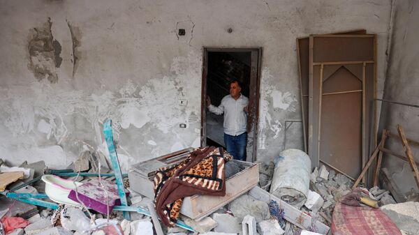 Последствия ударов Израиля по городу Рафах в Секторе Газа