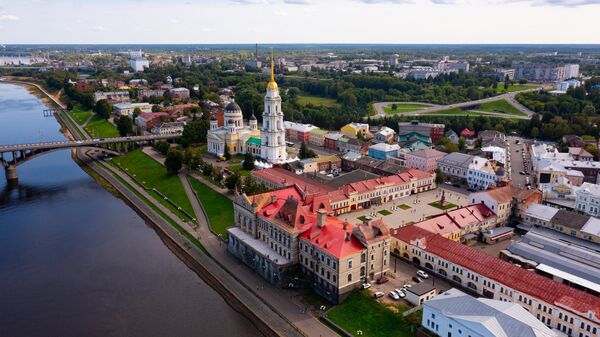 Вид на город Рыбинск