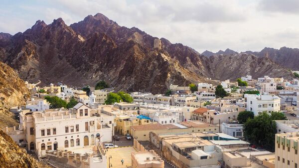 Вид на город Маскат в Омане 