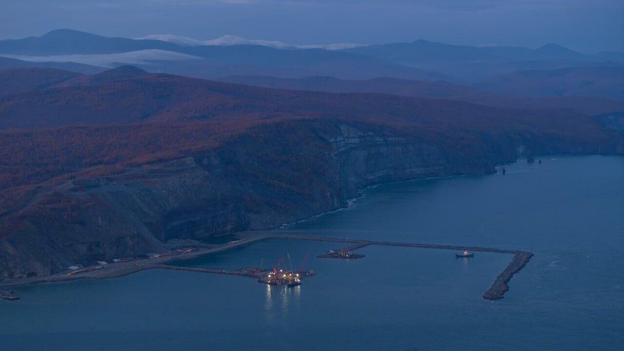 Строительство Тихоокеанской железной дороги и угольного морского терминала Порт Эльга в Тугуро-Чумиканском районе Хабаровского края  - РИА Новости, 1920, 14.11.2023