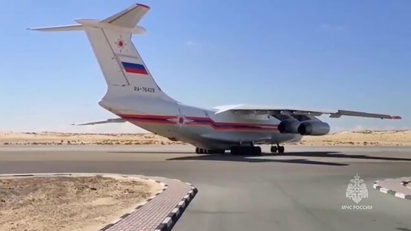 Российский Ил-76 доставил партию гуманитарной помощи для жителей сектора Газа