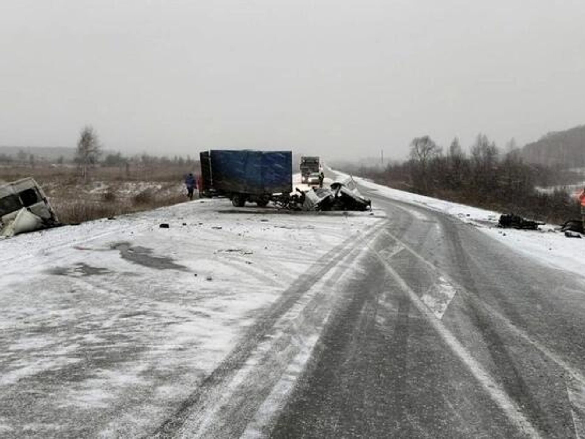 Под Новосибирском произошло ДТП с маршруткой, есть погибший - РИА Новости,  19.11.2023