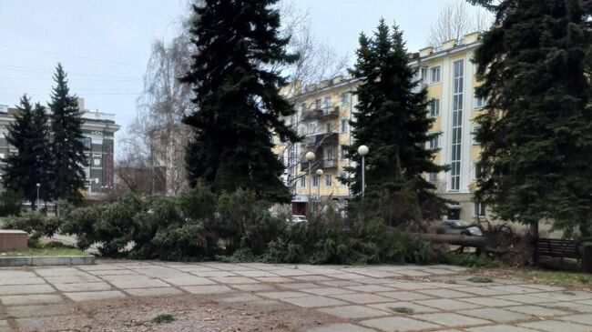 Последствия урагана в Новокузнецке