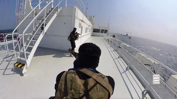 Судно Galaxy Leader, захваченное йеменской группировкой Ансар Алла в Красном море