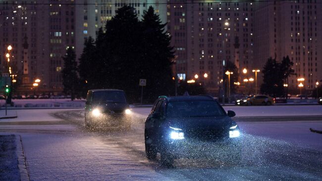 Снег в Москве