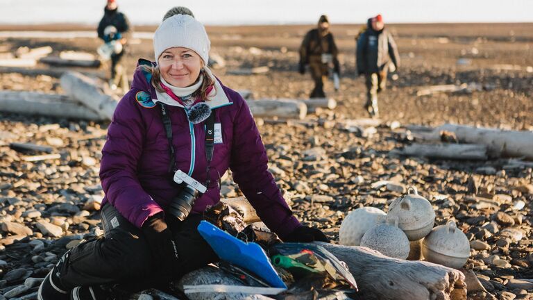 Александра Ершова, руководитель научных работ по изучению морского мусора, доцент РГГМУ