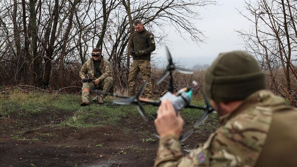 Украинские военные — операторы дронов