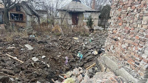 Последствия обстрела Горловки украинскими войсками