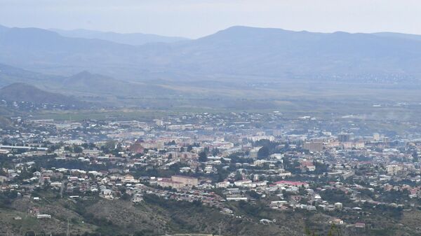 Вид на город Ханкенди (Степанакерт)