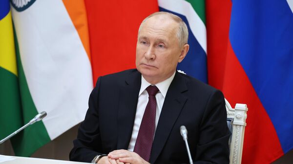 Президент РФ Владимир Путин на саммите БРИКС