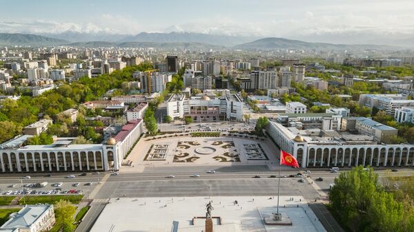 Центральная площадь Ала-Тоо в Бишкеке, Кыргызстан