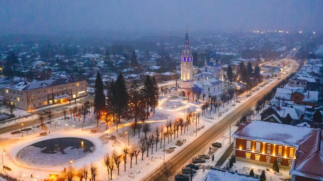 Крестовоздвиженская церковь в Палехе