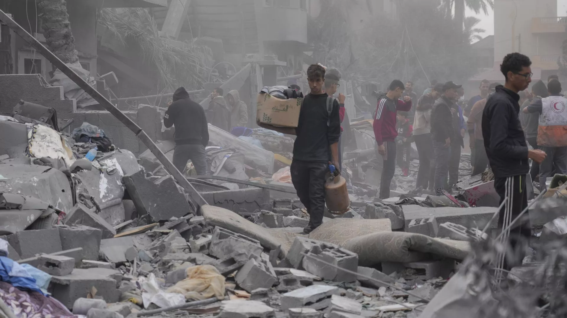 Разрушения в городе Дейр-эль-Балах в Газе - РИА Новости, 1920, 23.11.2023