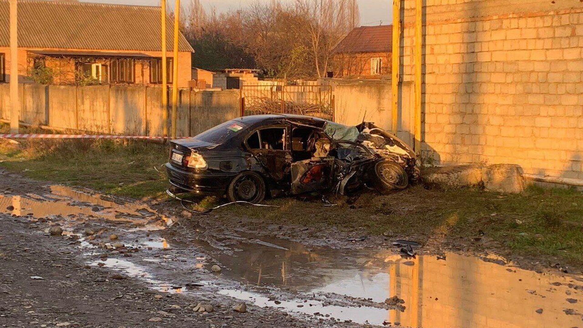 Последствия ДТП, где погибли два человека в Ингушетии. 26 ноября 20231