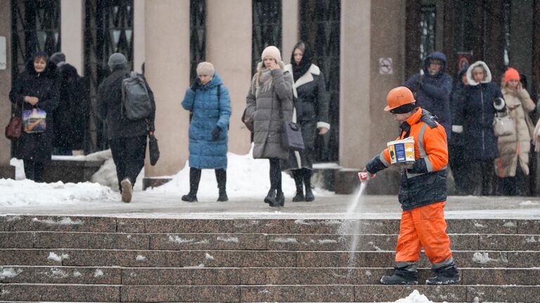 Уборка снега в Москве