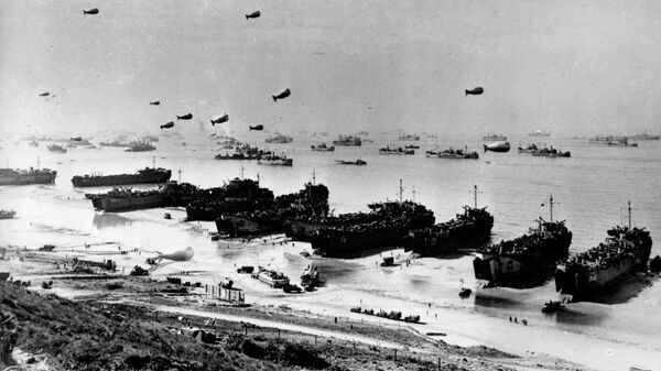Операция Оверлорд, вторжение союзных войск на побережье Нормандии, Франция, июнь 1944 года