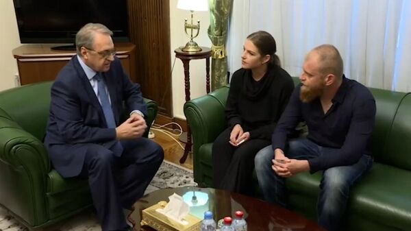 Встреча Замглавы МИД Богданова с семьей освобожденного из Газы россиянина