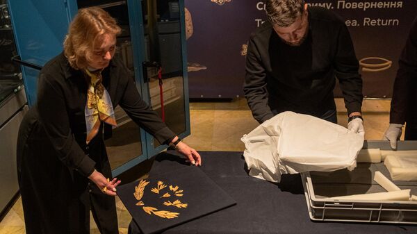 Презентация предметов из коллекции скифского золота в Киево-Печерской Лавре
