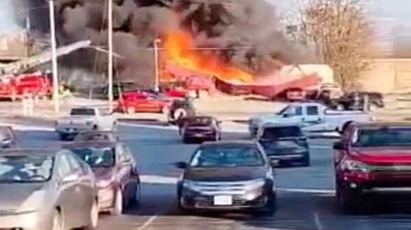 Взрыв в автомастерской в американском городе Хилсборо, штат Огайо
