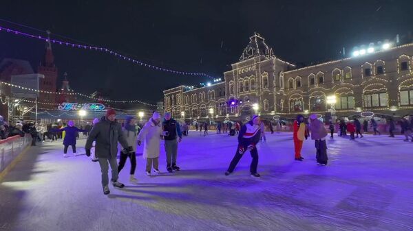 Торжественное открытие катка на Красной площади в Москве